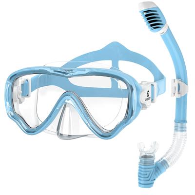 RIOROO Snorkel Înot Subacvatic Snorkel Uscat Snorkeling Temperat Câmp Larg de Ușor UV Potrivit pentru și Vârste Include Instrucțiuni în Japoneză Copii'
