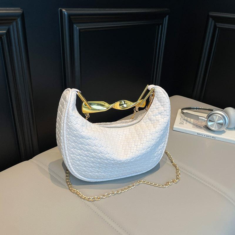 

Commuter niche handbag new versatile single shoulder crossbody dumpling bag fashion белый