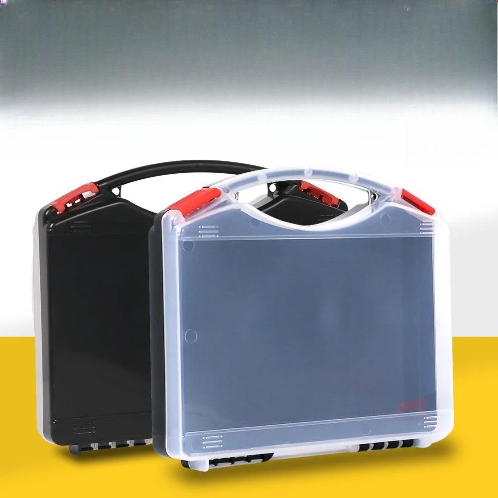 PP Werkzeugaufbewahrungsbox mit 8 Fächern für Reparaturwerkzeuge Holzbearbeitungs-Organizer-Koffer und kleine Eisenwarenzubehörteile