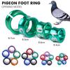 10Pcs Aluminum Pigeon Foot Rings Bird Parrot Leg Rings Bird Feeding Identification Outdoor Flying Training Bird Supplies