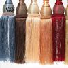 Long Fringe Curtain Holders 1 Pair Tassel Tiebacks Decorative Ties Elegant Fringed for Window Curtains Door Home Decor