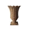 Vasi Centrotavola in Wicker Sintetico Contenitore Intrecciato in Rattan per Fiori Arredamento Desktop per Casa Ufficio Matrimonio