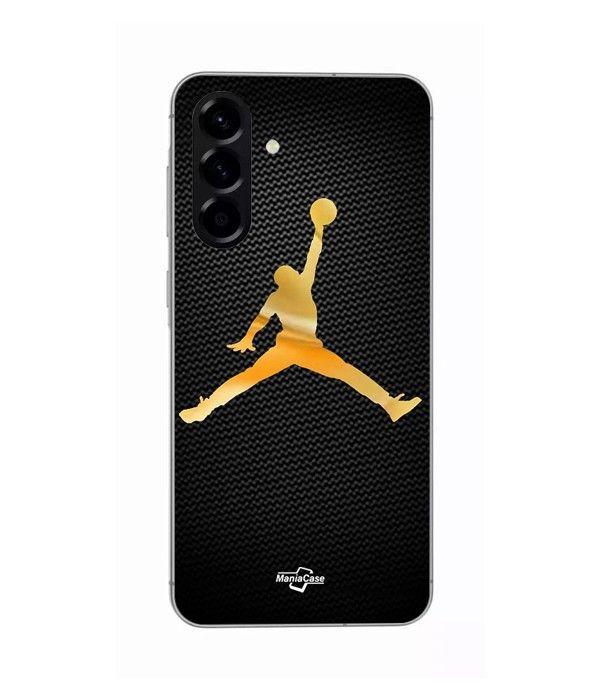 Coque - Maniacase - Samsung Galaxy A26 - Jordan logo 23 - Silicone - Couleur dorée