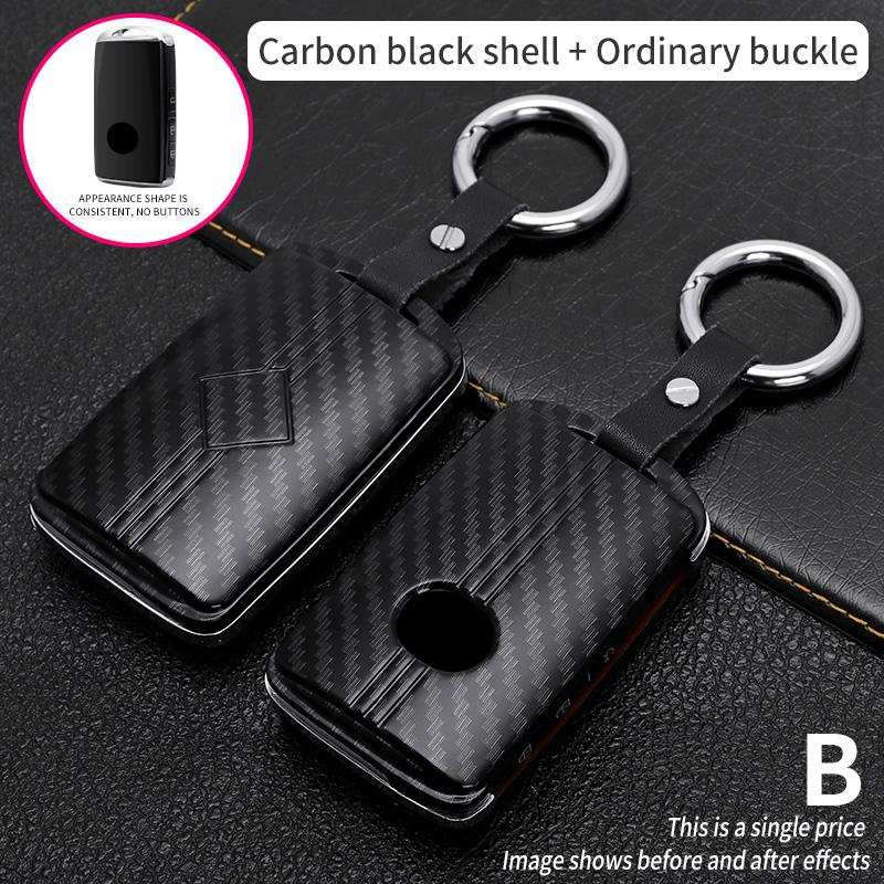 New Abs Carbon Fiber Car Key Cover Case For Mazda 3 Alexa Cx-30 Cx30 Cx5 Cx 5 Cx-5 Cx8 Cx9 Cx4   Auto Accessories