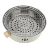 11.02in Charcoal BBQ Grill Round Portable Tabletop Barbecue Grill for for Outdoors Camping Picnic Indoor Cooking Tea