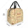 Jesus Biblical Insulated Lunch Bag for Women Religious Christian Resuable Cooler Thermal Food Lunch Box School Work Picnic Bags