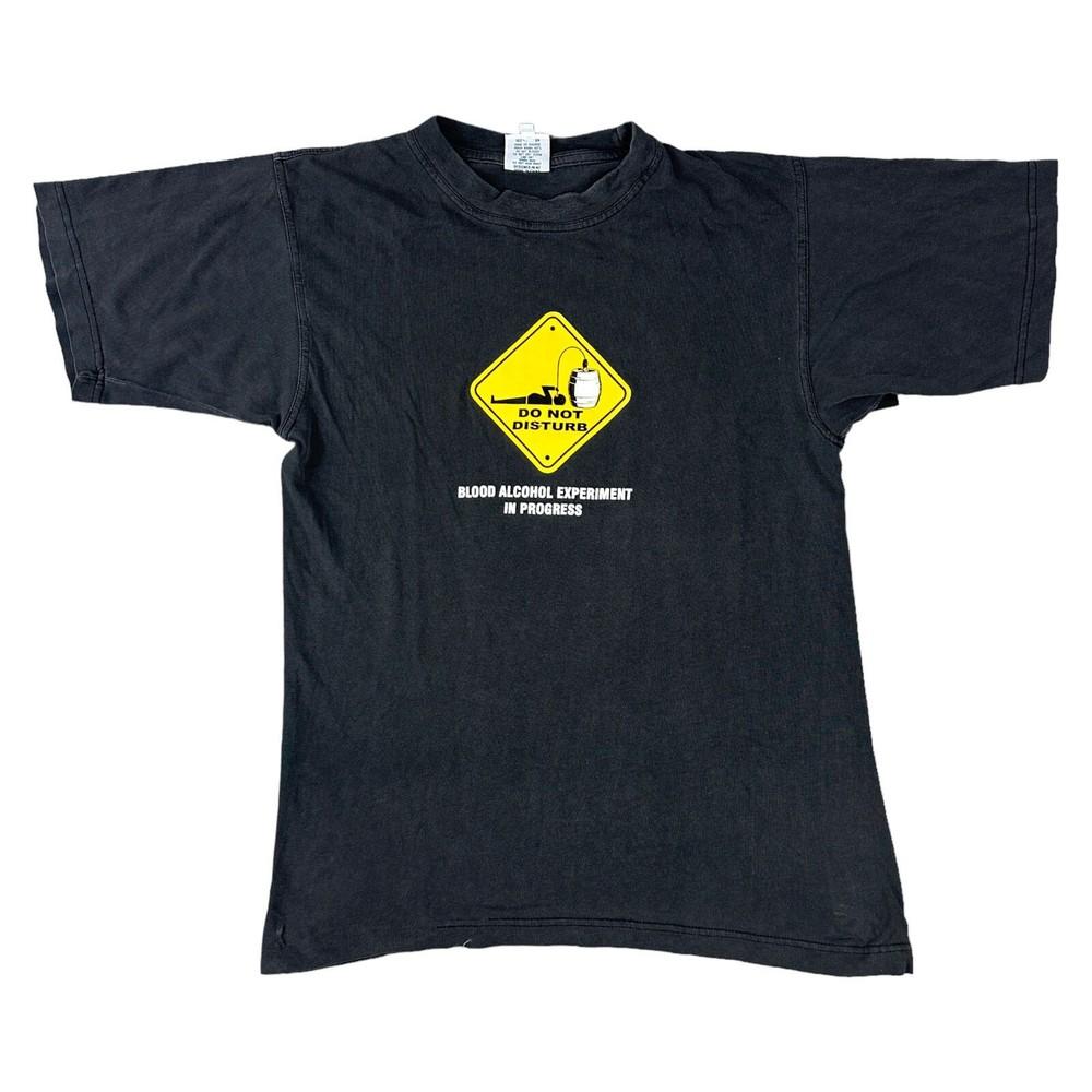 

Graphic Print T-shirt Funny Comedy Drinking Black Mens 4XL