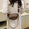 Women's Fashion Saddle Bag Crossbody Bag with Wide Shoulder Strap Casual Versatile Commuter Bag for Daily Fall Winter Christmas Gift