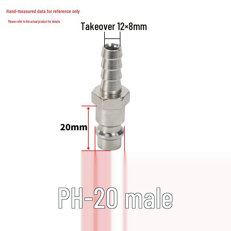 

SP20 European Self-Locking Pneumatic Quick Coupler - German & American Style Three-in-One Air Hose Connector