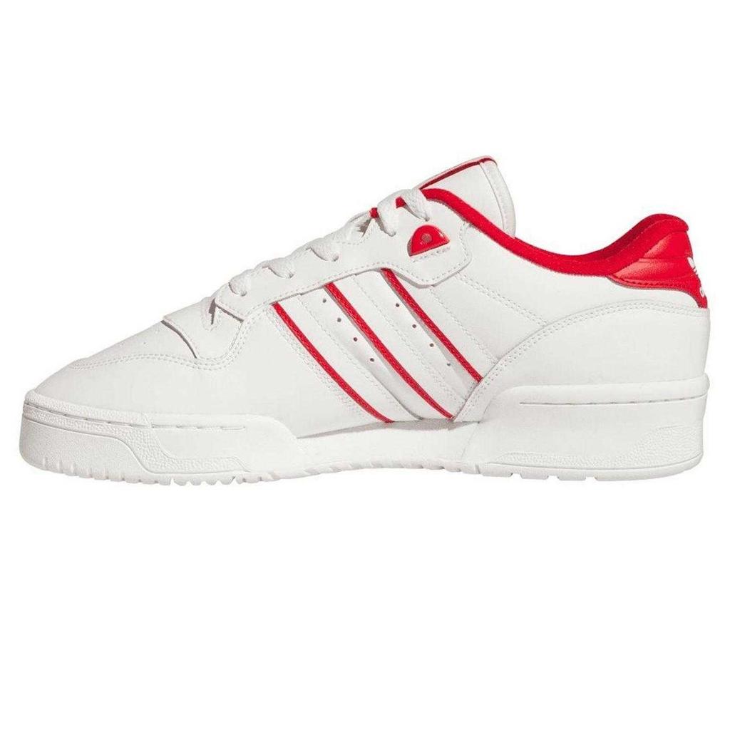 adidas Mens Rivalry 3 Stripes Leather Flat Trainers