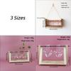 Heart Shape Glass Vases Propagation Station For Indoor Hydroponics Planter Plant Terrarium With Wooden Stand Home Decors