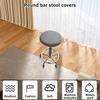 8Pcs Round Bar Stool Cover Polyester High Stretchy Round Seat Cover with Elastic Edge Machine Washable Chair Furniture Protector
