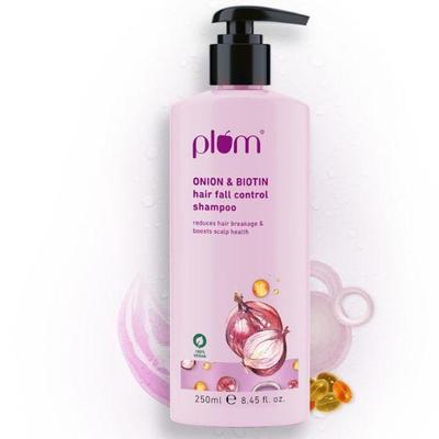 Onion and Biotin Shampoo for Hairfall Control | For All Hair Types | Reduces Hair Breakage, Boosts Scalp Health | 250 Ml