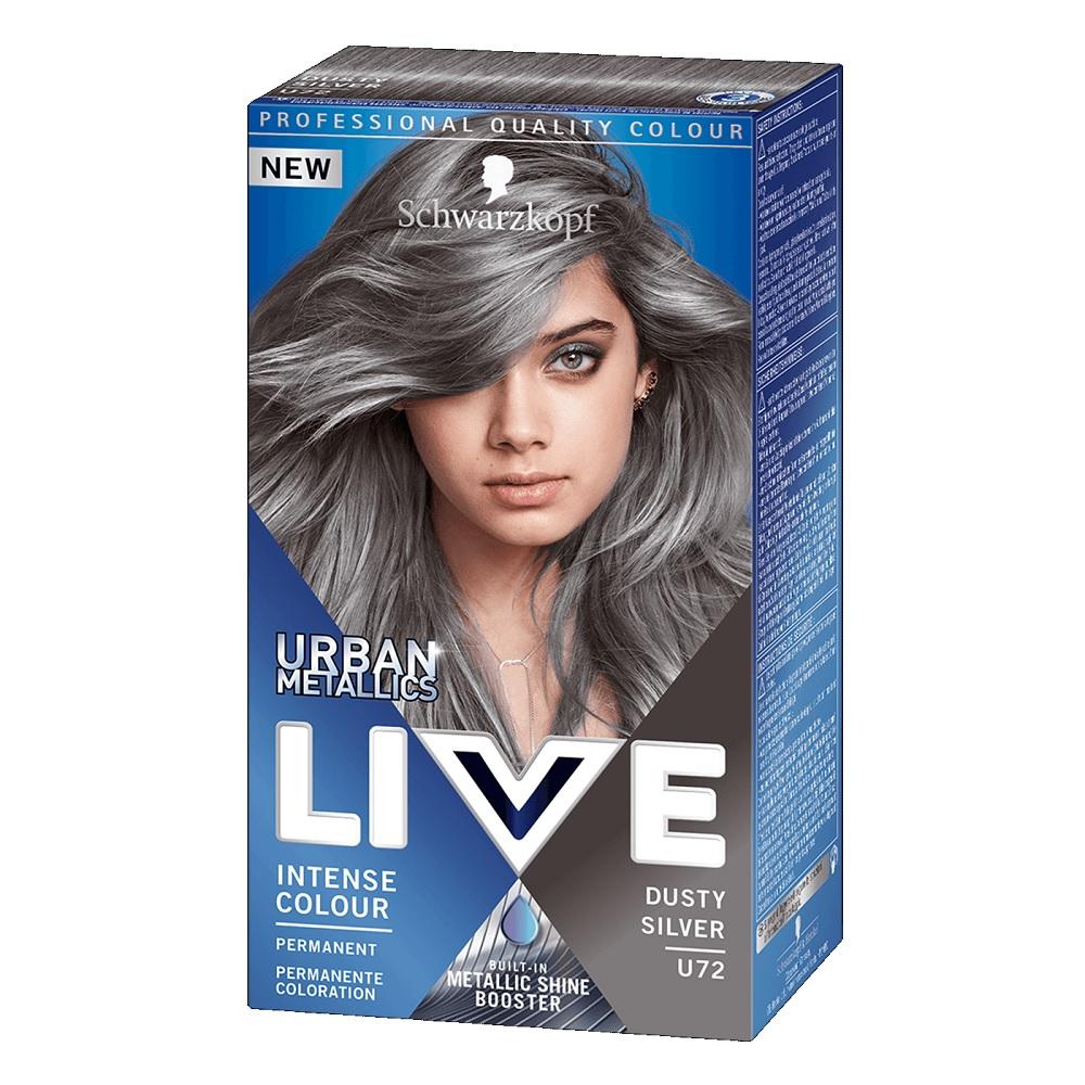 Schwarzkopf Urban Collection Stříbrná metalická barva na vlasy, 150 ml - Dusty Silver Finish