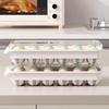 Stackable Egg Storage Holder Space-Saving Fridge Egg Organizer Refrigerator Egg Tray  Home