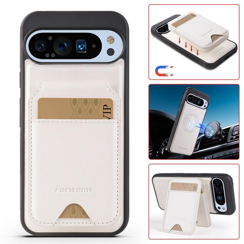 

Magsafe Magnetic Leather Flip Purse Holder Phone Case for Google Pixel 10 9 Pro XL 9A 8 8A 7 7A 6 6A 2-in-1 Split Wallet Cover Pixel 7