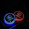 LED Car Cup Holder Light Luminous Coaster Water Cup Pad For LEXUS RX300 RX330 RX350 IS250 LX570 Is200 Is300 Ls400 AccessoriesAG3 