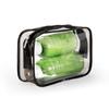 Pvc Multicolor Transparent Travel Organizer With Waterproof Design For Cosmetic And Toiletry Storage