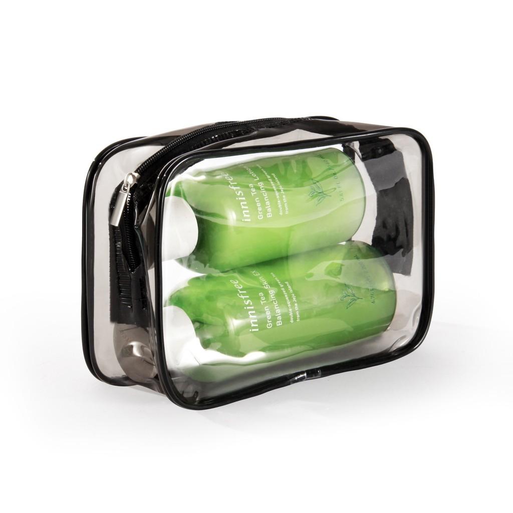 Pvc Multicolor Transparent Travel Organizer With Waterproof Design For Cosmetic And Toiletry Storage
