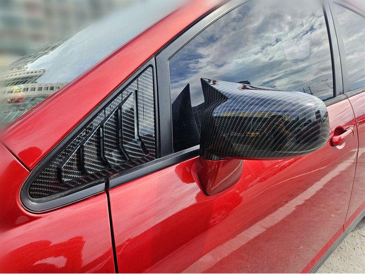 Nissan Tiida 05-10 Front Triangle Window Louvers - Mustang Style Exterior Modification