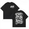 2026 Popular Logo Diablo Cursive American Tattoo Artist Small Round Collar Printed Character Rock Hip Hop Tshirt