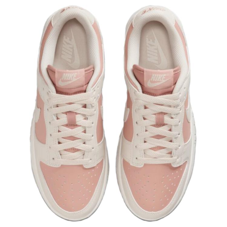 Nike Dunk Abrasion Resistant Low Top Skateboard Shoes Women's Pink