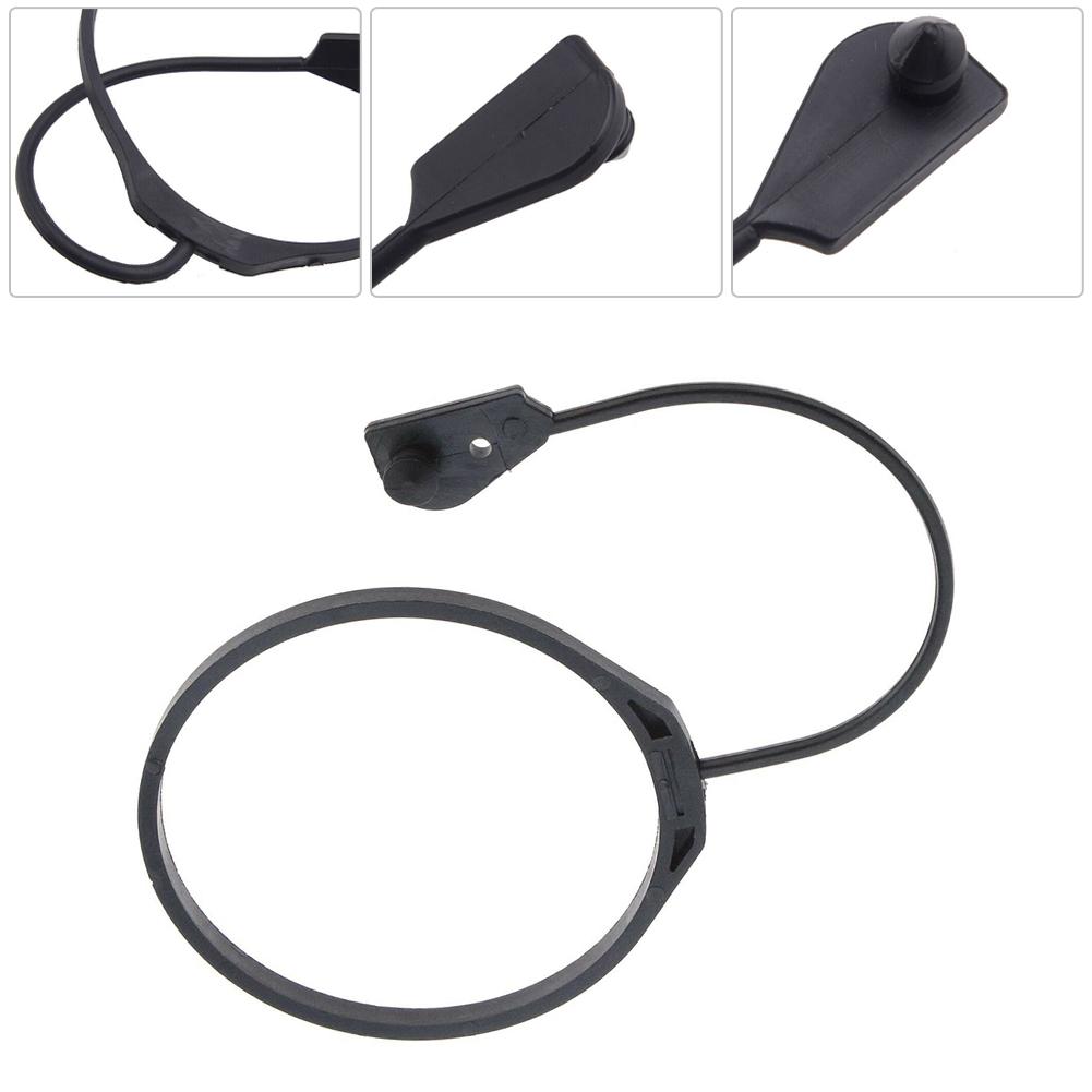 Fuel Tank Cap Rope Rubber Vehicle Accessories Black