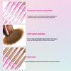 6-teiliges Acrylnagelbürsten-Set, Professionelle Nagelbürsten für Acrylanwendung Acrylpulver Nagelverlängerung und 3D-Nageldesign