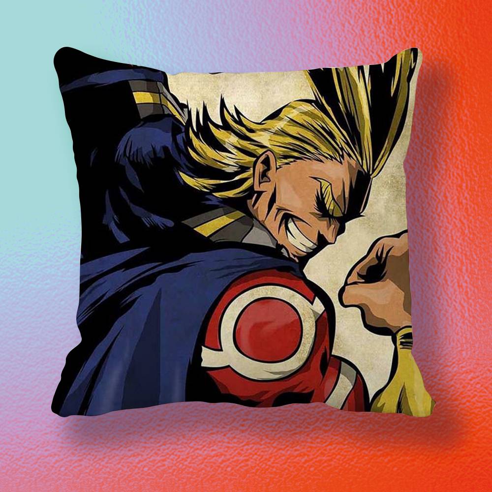 Pc Cartoon Character All Might Pillow Cover Gift High Definition Digital printingSurprise Vivid Pattern Household