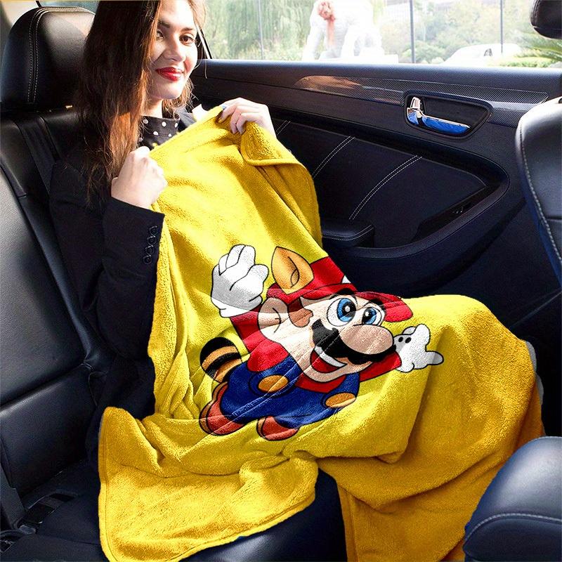 1pcSuper Mario Plush Blanket - Soft and Comfortable for All Seasons, Makes a Great Gift!B06050m