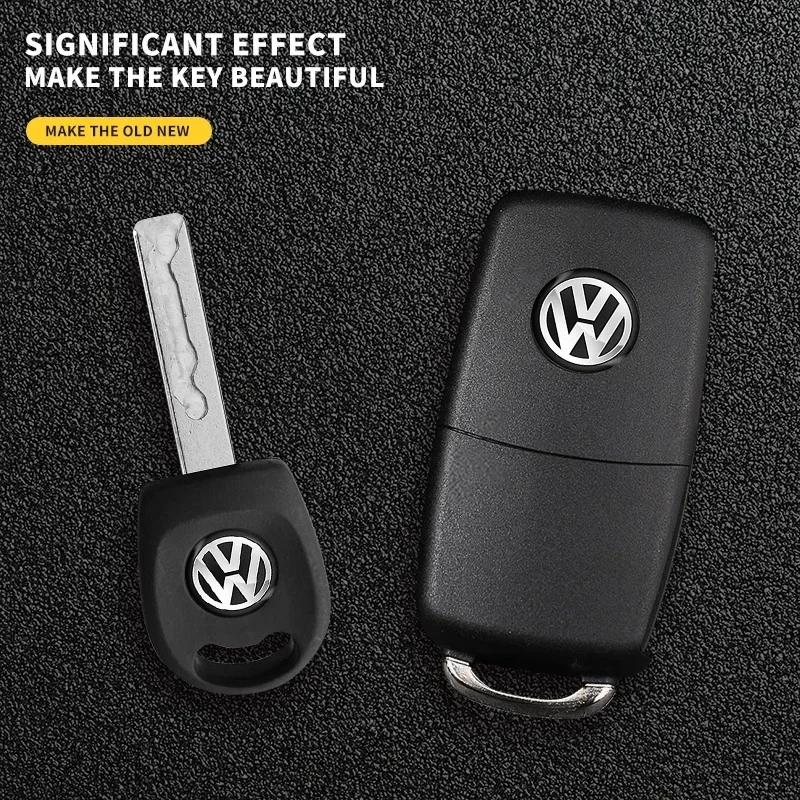VW 11mm Car Remote Key Logo Metal Emblem Stickers For Volkswagen VW GTI Polo Golf Passat Tiguan Touareg Taigo Caddy Jetta Beetle