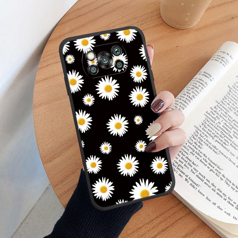 For Poco X3 Pro PocoX3 NFC Cover Cute Flower Phone Case For Xiaomi Poco X3 X 3 Fashion Dinosaur Silicone Bumper Soft TPU Coque