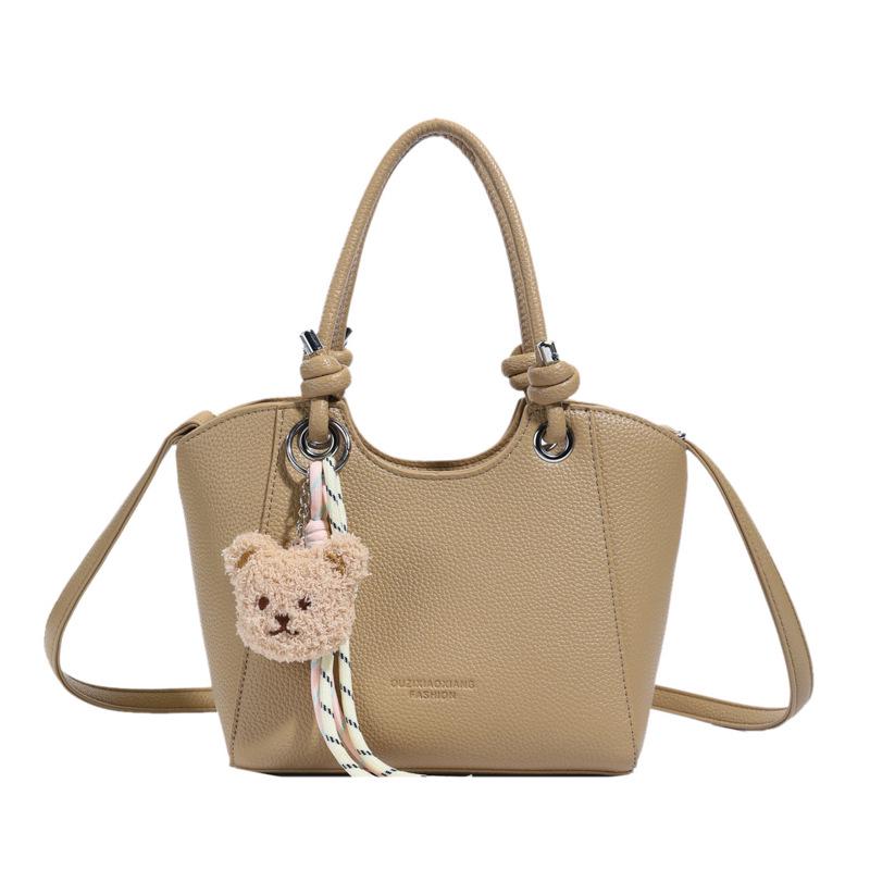 

2025 Women s Large Capacity Korean Style Textured Handbag - Lightweight Shoulder & Crossbody Bag хакі