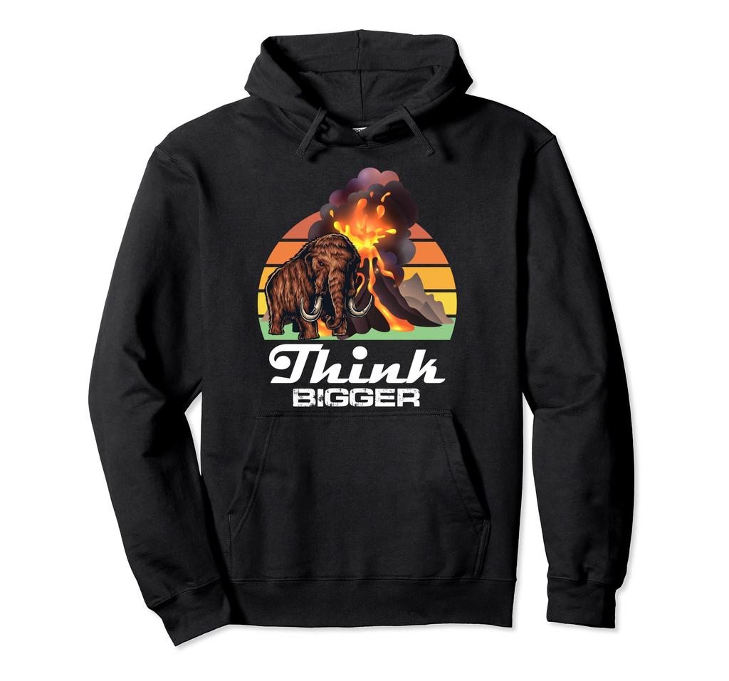 Funny Mammut Prehistoric Volcano gift design. Hoodie