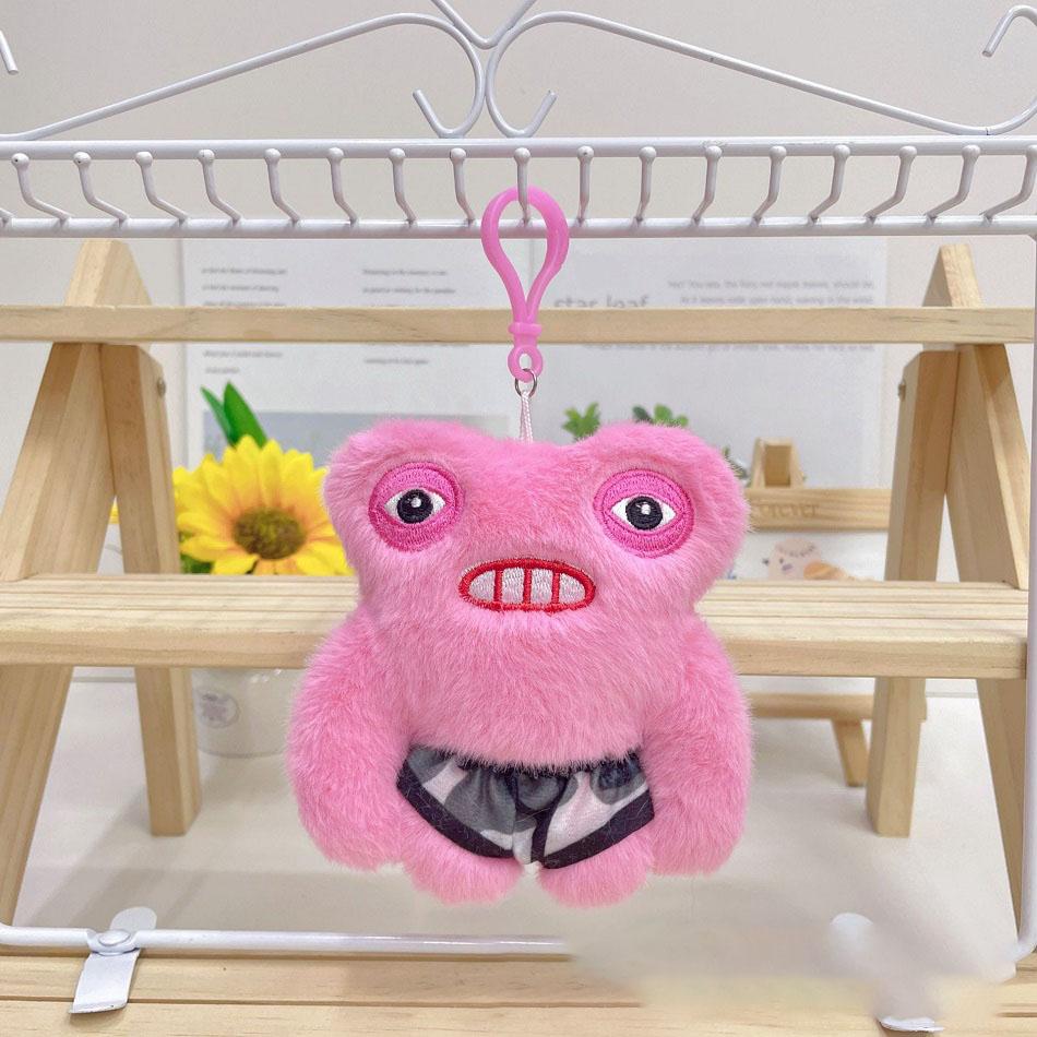 Cartoon 10cm Fuggler Plush Funny Ugly Teeth Monster Beach Resort Series Plushies Squirm Crazy Rabbit Stuffed Funny Doll Gifts