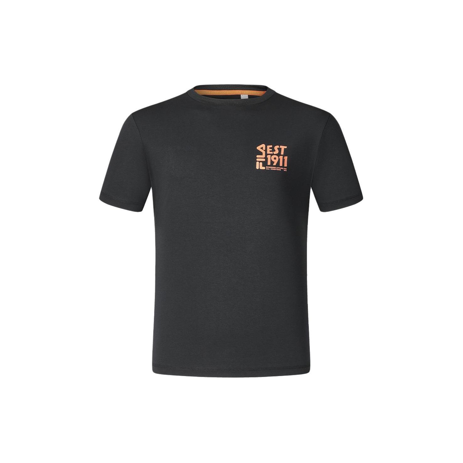 

New FILA T Shirts Men s Pitch Black A11M417104F-BK