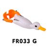 10 Color Floating Duck 9cm Rotating Webbed Road Sub Bait 11g Rotating Tractor Fish Bait Torpedo Frog Biomimetic Bait Lure