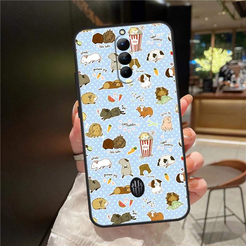 

Cute Cartoon Guinea Pig Case For ZTE Nubia Red Magic 11 10 9 8 8S 9S 10S Pro Plus 6 7 6S 7S For RedMagic 10 Air Cover Red Magic 7 Pro