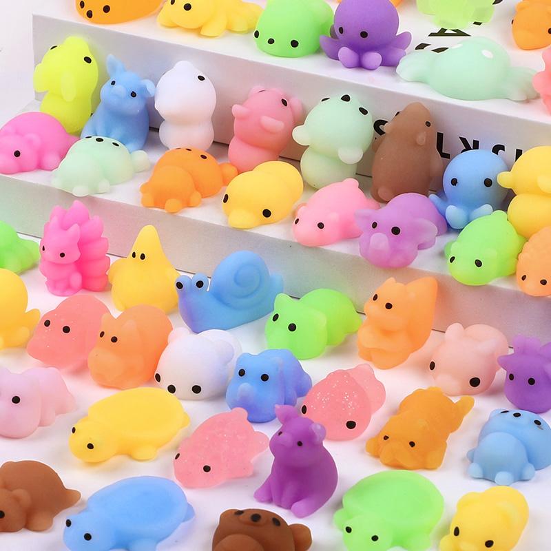 10-50PCS Mini Kawaii Mochi Squishy Toys for Kids Birthday Party Favors Pinata Filler School Prizes Christmas Stocking Stuffers