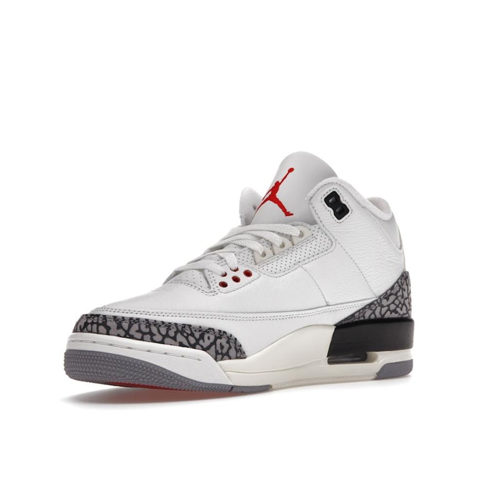 Air Jordan 3 Retro White Cement Reimagined Unisex Sneakers Summit-White Fire-Red Black DN3707-100