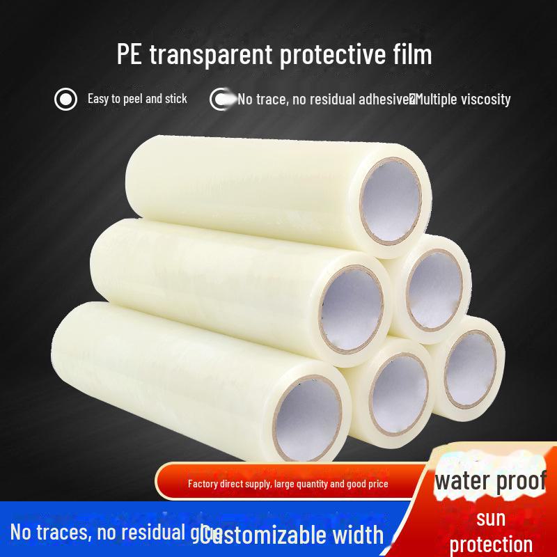 PE Self-Adhesive Transparent Protective Film Tape for Stainless Steel and Color Plates