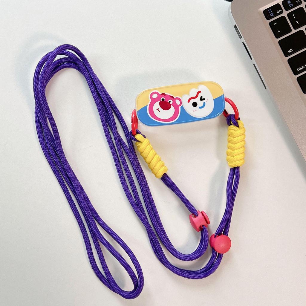 Adjustable Crossbody Cartoon Phone Case with Detachable Lanyard - Cute, Anti-Fall Design