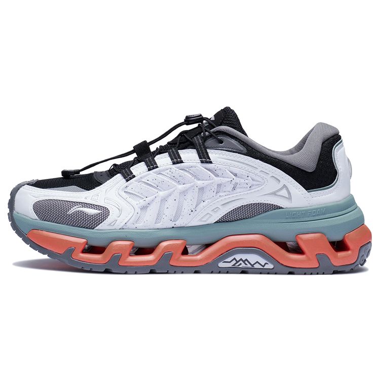 

Кроссовки мужские Li Ning Scenery Breathable Lightweight Low-Touch Running Shoes White Black AGLR079-3 41