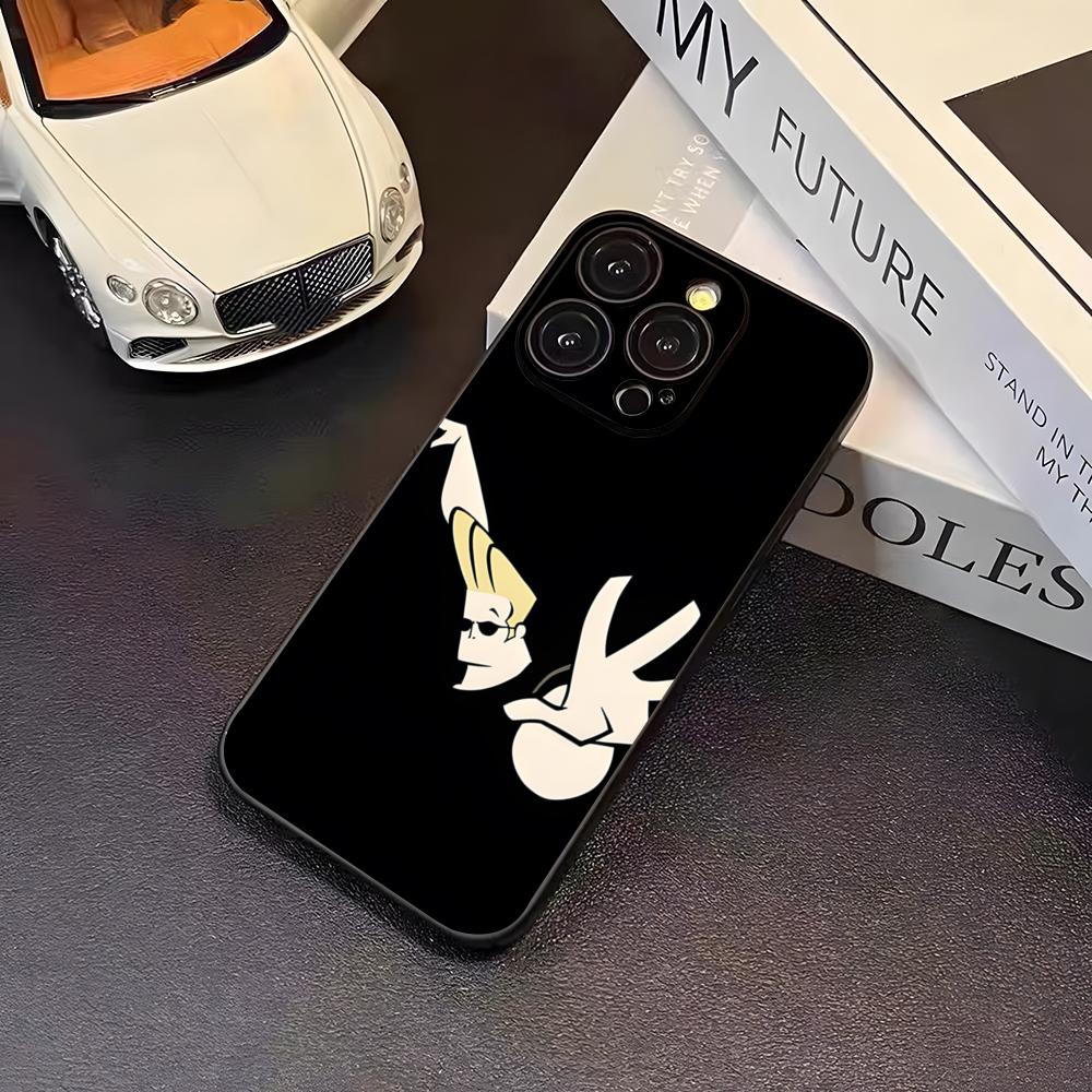 Johnny Bravo Anime Phone Case For 16 Pro Max Iphone 17 Pro Max 14 15 Plus 12 13 11 Pro Xr X Xs SE Back Cover