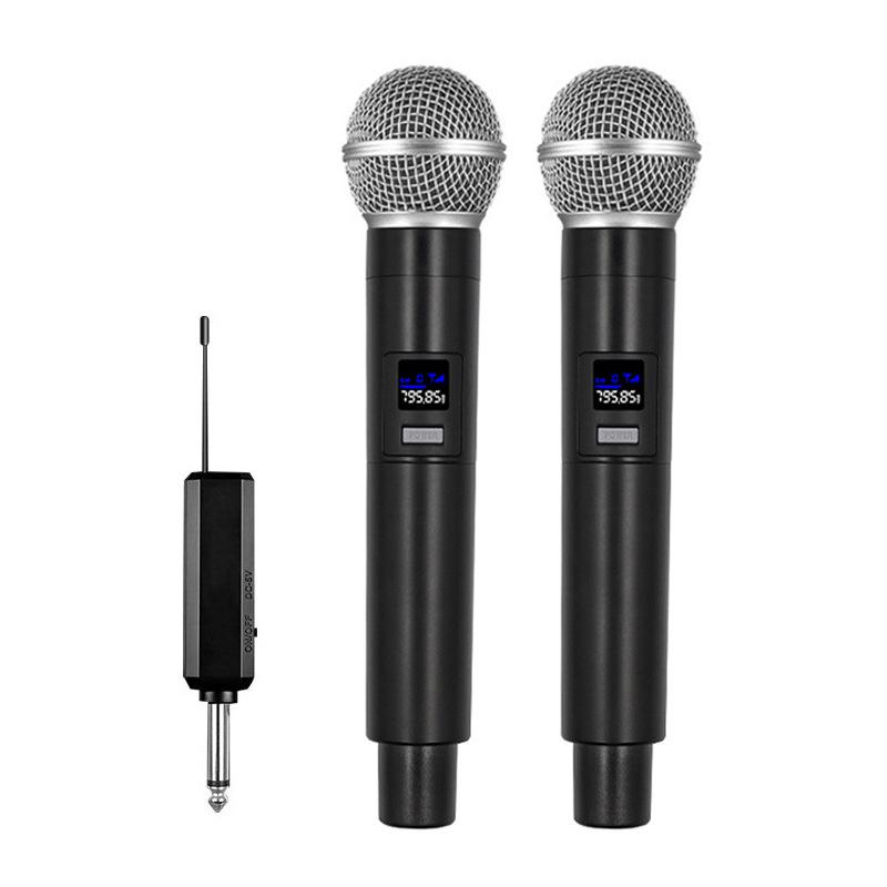 Wireless Dual Microphone Set for Karaoke, Stage, Home, and Outdoor Events