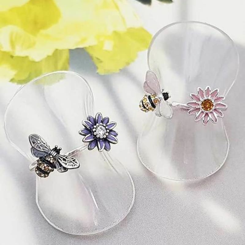 Ollia 925 silver bee ring daily friendship ring silver ring