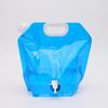 Portable Foldable Water Bag with Faucet, Large Capacity for Cycling, Travel, and Camping.