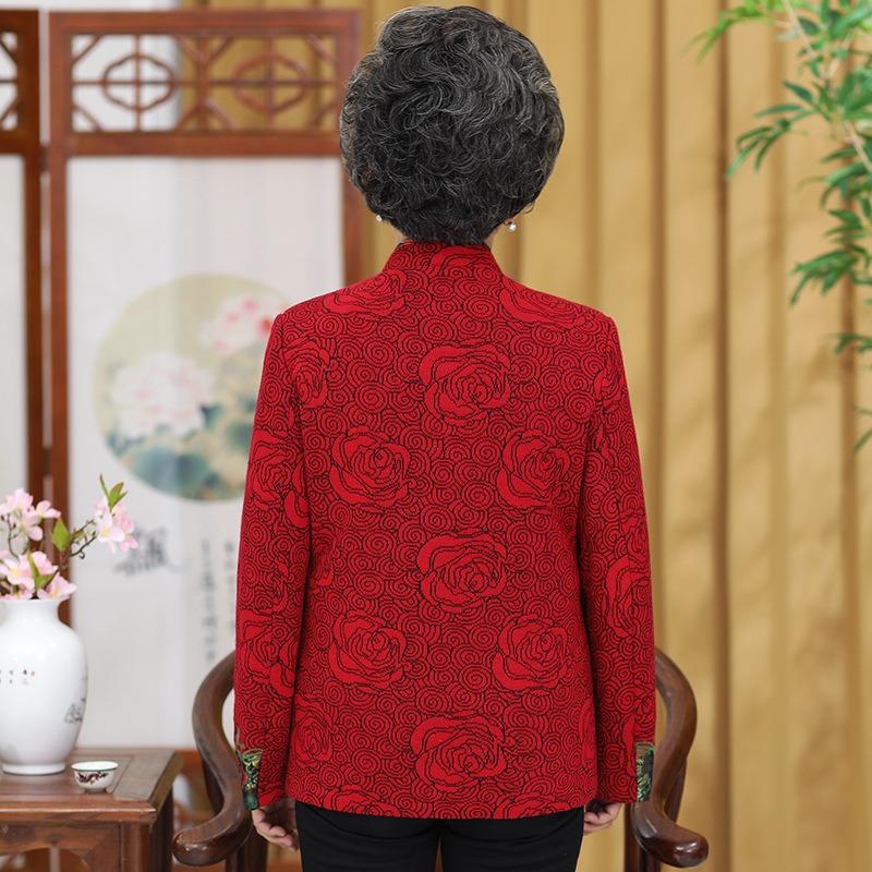 Autumn women's coat birthday clothes fleece top old lady birthday