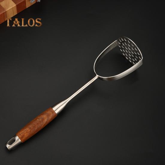 Stainless Steel Mud Press Masher for Avocado Potatoes Beans Easy To Use Clean Food Masher Ergonomic Design Versatile Kitchen Tool