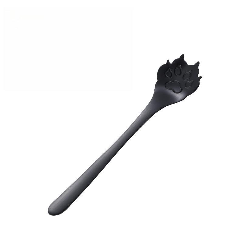 Cat Paw Spoon Stainless Steel Coffee Spoons Teaspoon Bar Kitchen Stirring Spoon
